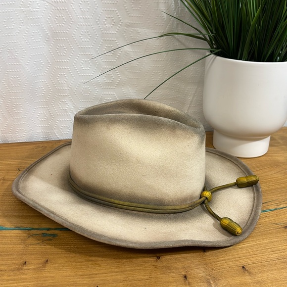 Stetson John Wayne by Stetson Cowboy Hat wool XL distressed - Picture 3 of 9